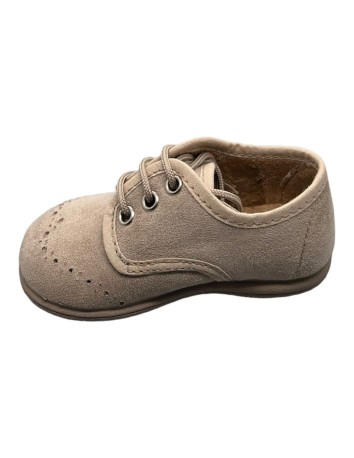 Zapato Blucher Niño color Beige 2