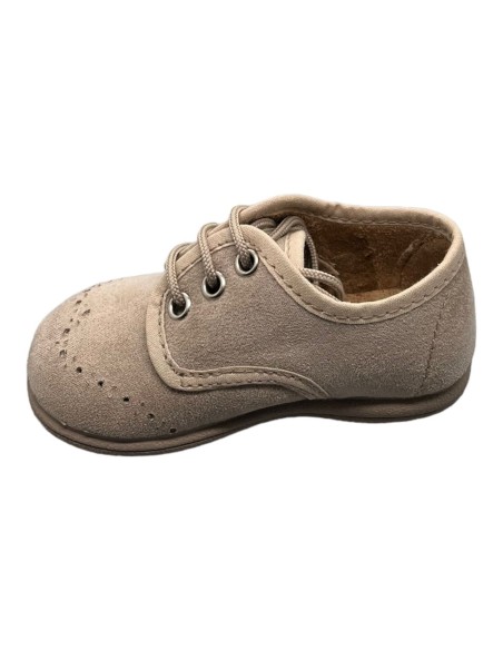 Zapato Blucher Niño color Beige