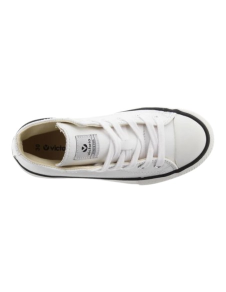 Victoria deportiva bota casual piel color blanco