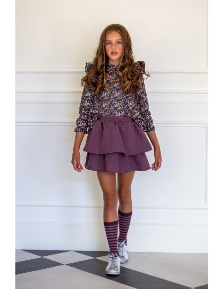 Kids Chocolate  Conjunto niña colección Liberty París