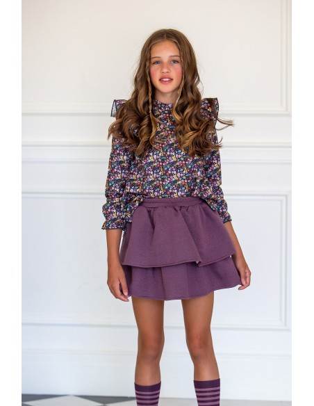 Kids Chocolate  Conjunto niña colección Liberty París