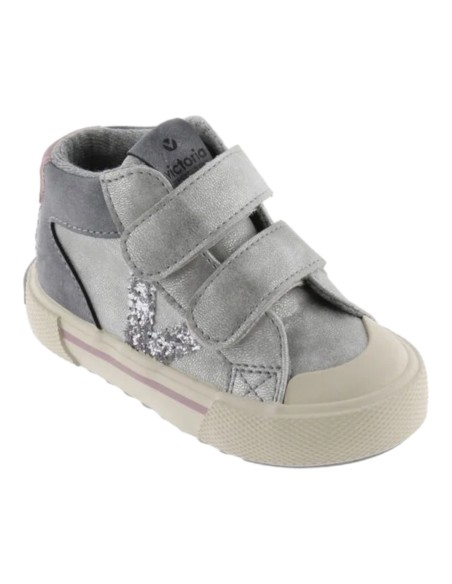 Victoria botines niña Glitter plata modelo Tribu