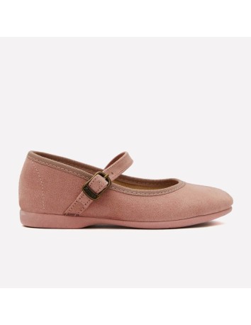 Merceditas Rosa con correa y hebilla