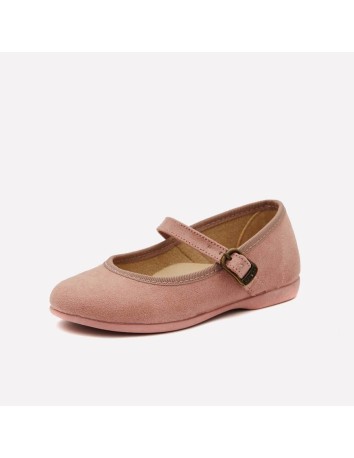 Merceditas Rosa con correa y hebilla 2