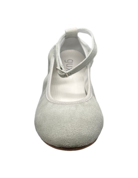 Guxs Zapato Niña modelo Ballet piel ante salvia