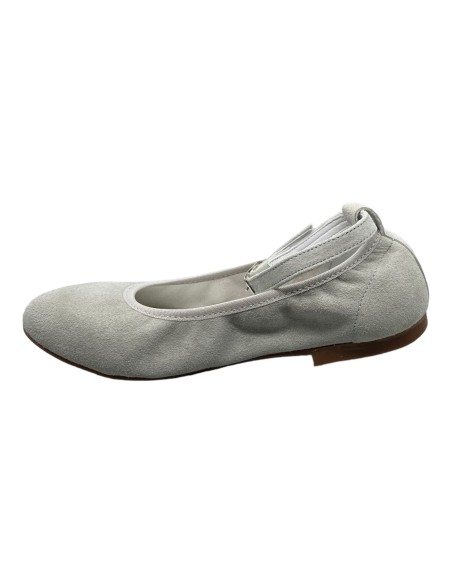 Guxs Zapato Niña modelo Ballet piel ante salvia