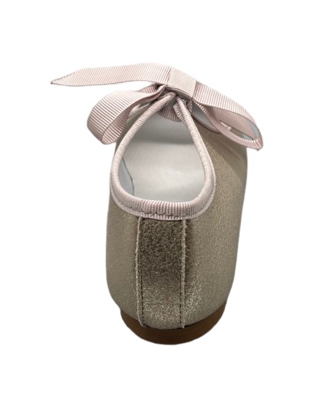Zapato Angelito niña piel polvore cava beige