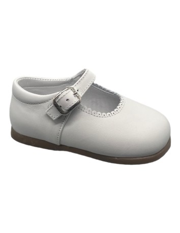 Guxs  Merceditas piel castor porcelana