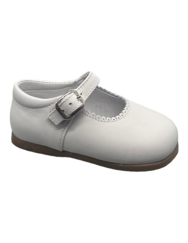 Guxs  Merceditas piel castor porcelana