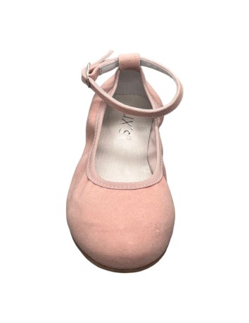 Guxs Zapato Niña modelo Ballet piel ante color Rosa 2