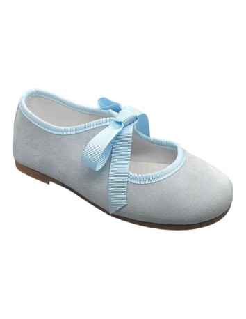Zapato Angelito niña piel ante azure