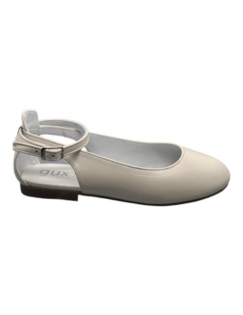 Guxs Zapato Bailarina Destalonada piel soft metal Geminis