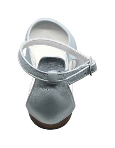 Guxs zapato niña cinta piel color metal