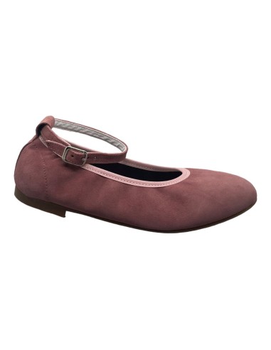 Guxs Zapato Niña modelo Ballet piel ante color...