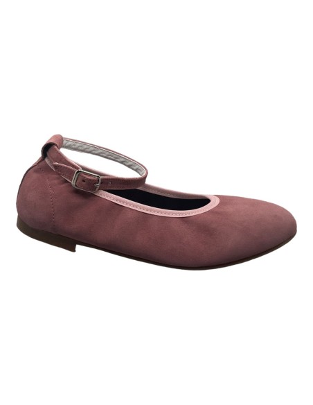 Guxs Zapato Niña modelo Ballet piel ante color Lanzarote