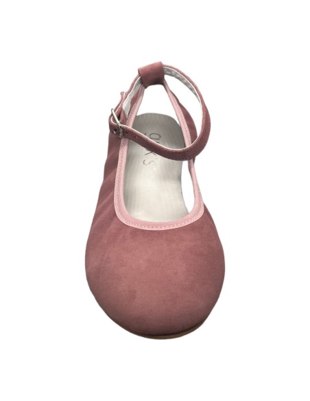 Guxs Zapato Niña modelo Ballet piel ante color Lanzarote