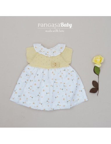 Pangasa vestido bebé colección Abejas color amarillo