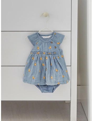 Mayoral colección Gasa Denim Jesusito con diadema 2