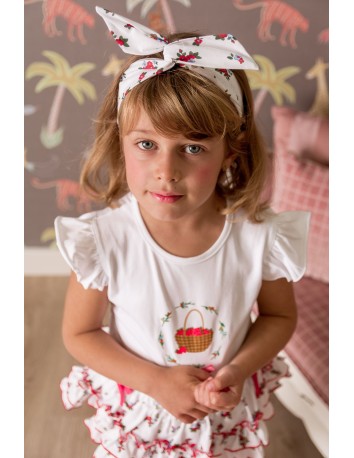 Mon Petit Bonbon colección Liberty  rojo Conjunto niña 2