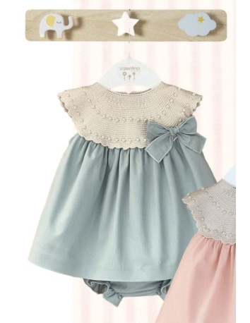 Valentina Bebes colección Mónaco Vestido Tricot Verde