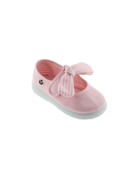 Victoria Modelo Ojalá Lona Pañuelo Rayas Color Rosa
