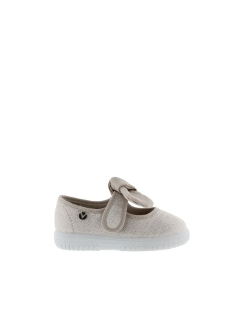 Victoria Modelo Ojalá Brillo Pañuelo Color Beige 2