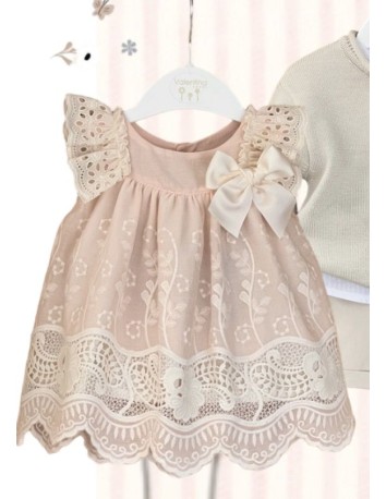 Valentina Bebes vestido niña colección Napoles color Rosa