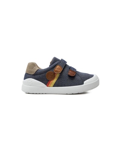 Biomecanics zapatilla lona azul marino piqué
