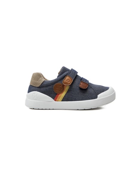 Biomecanics zapatilla lona azul marino piqué