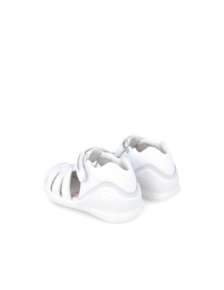Biomecanics Sandalia unisex blanca con cierre adherente