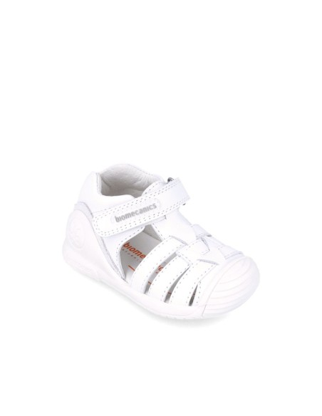 Biomecanics Sandalia unisex blanca con cierre adherente