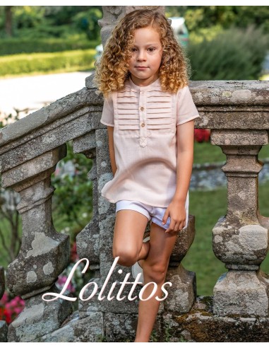 Lolittos colección Melocotón Pantalón + Camisa