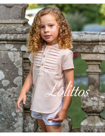 Lolittos colección Melocotón Pantalón + Camisa