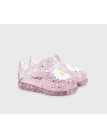 Igor Sandalia Tobby Gloss Flor TR. Rosa Multi Glitter