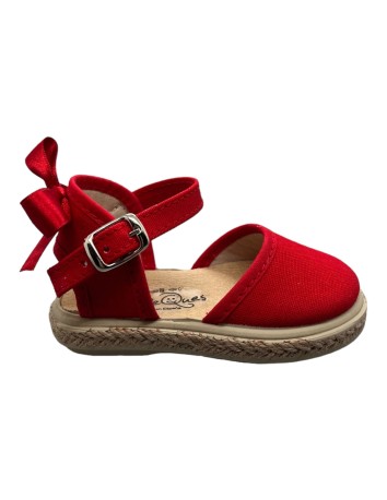 Lona Esparto Lino Piqué Rojo