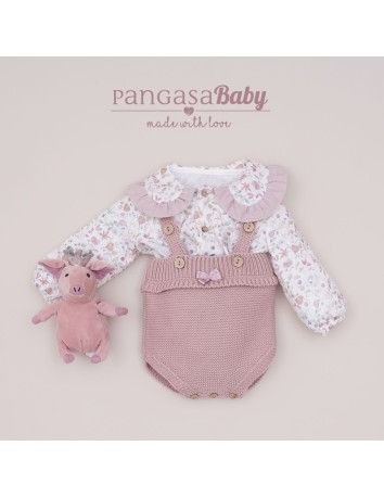 Pangasa conjunto niña Peto colección Florecitas 2