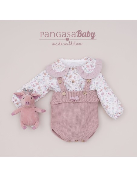 Pangasa conjunto niña Peto colección Florecitas