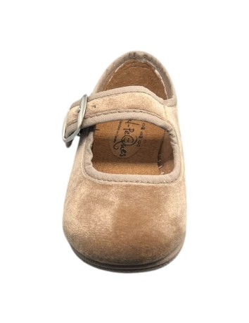 Merceditas Terciopelo color Beige 2