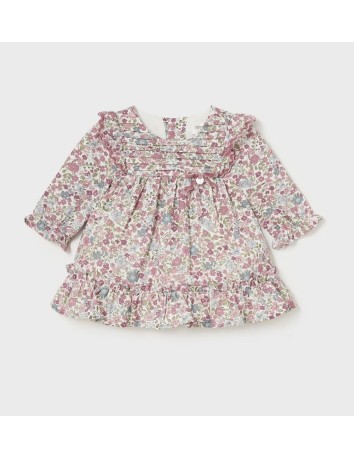 Mayoral Vestido estampado volantes