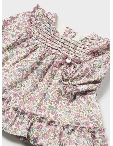 Mayoral Vestido estampado volantes