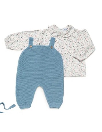 Juliana Bebés colección Azul Nube Peto punto con camisa...