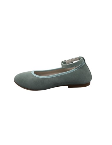 Guxs zapato niña modelo Ballet piel ante  Verde...