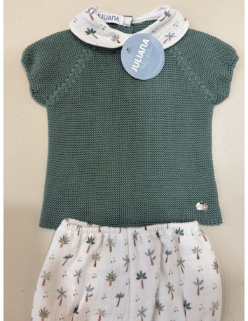 Juliana Bebés colección Verde Hoja Conjunto pantalón 2