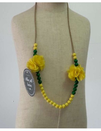 Mon Petit Bonbon colección Amarillo/Verde Collar