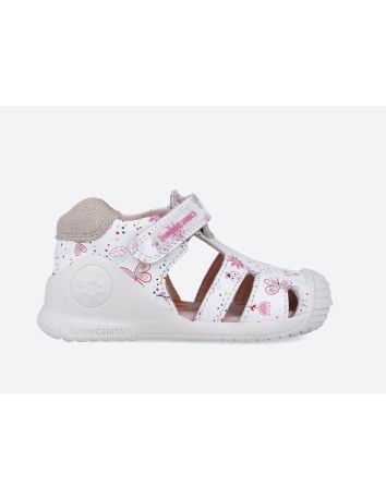 Biomecanics Sandalia estampada color  Blanco Napa 2