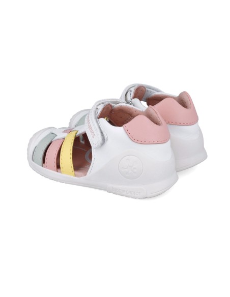 Biomecanics Sandalia tiras color  Blanco Multicolor