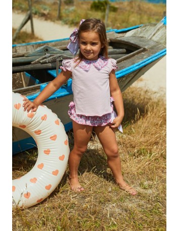 La Martinica colección Lila Flicka Conjunto niña Braguita...