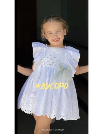 Copo vestido 4629 ceremonia niña verano 2025