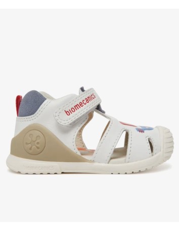 Biomecanics Sandalia estampada Pirata color  Blanco 2