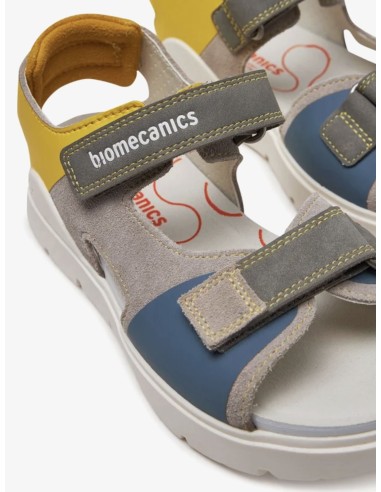 Biomecanics Sandalias Urban piel Serraje Azul y...